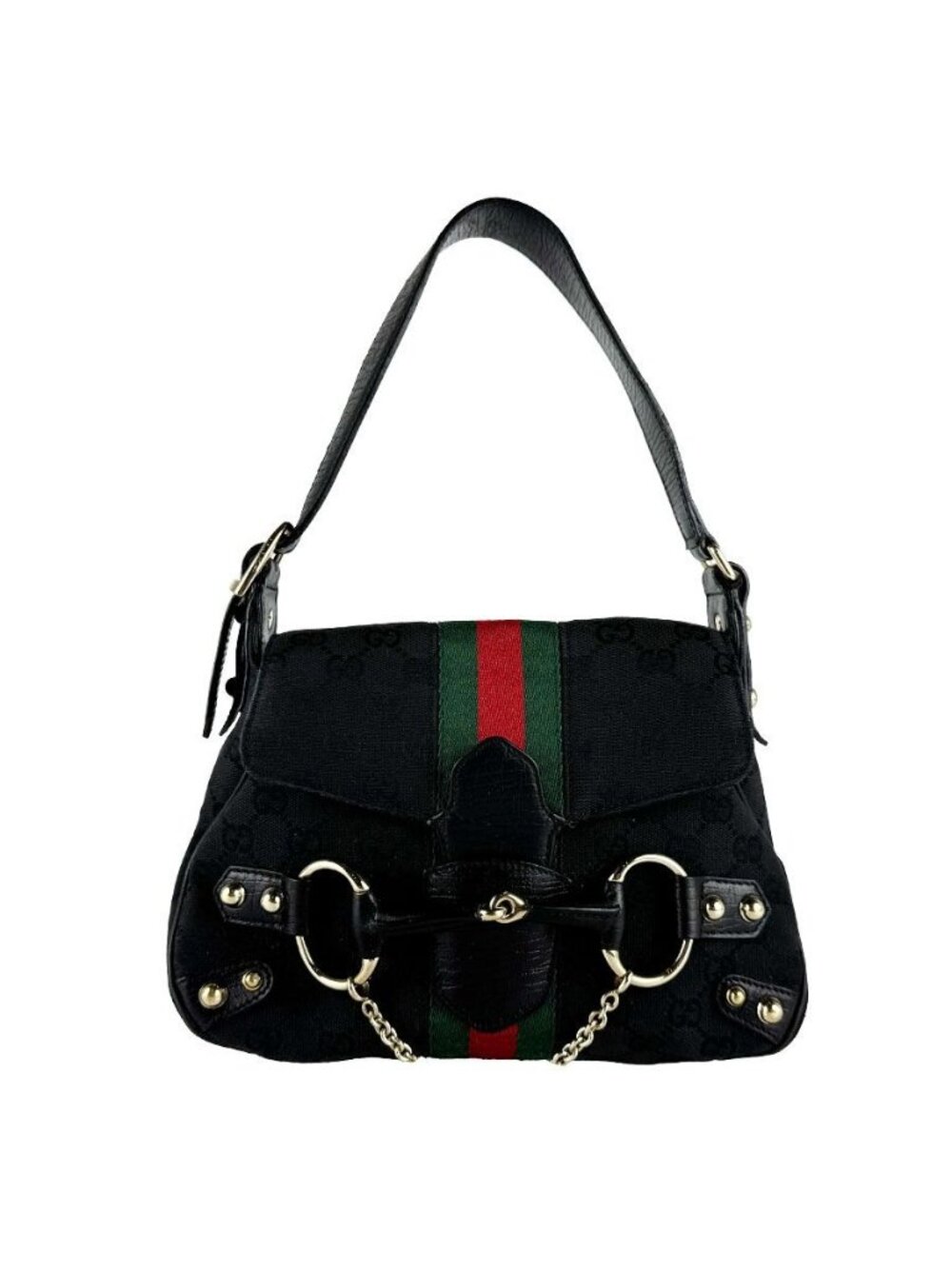 Gucci Handbag Horsebit Black